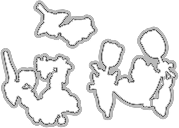 Spring Flower Bear Stamps and Cutting Dies for Card Making DIY Transparent Silicone Clear Stamp and Metal Die Cuts Sets for Scrapbooking Paper Greeting Cards Decor Seals Craft Supplies