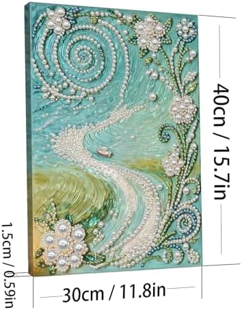 LQCrafK DIY Pearl Art Painting Handcraft Kit for Adults Beginners, Creative Design, Healing Stress-Relieving Home Wall Decoration, with Framed Painting and Tools-Trails - Image 7