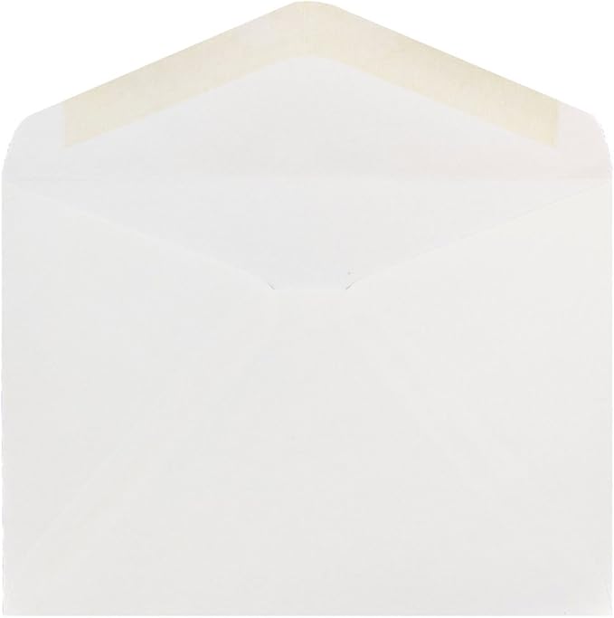 JAM PAPER A7 Invitation Envelopes with V-Flap - 5 1/4 x 7 1/4 - White - 50/Pack