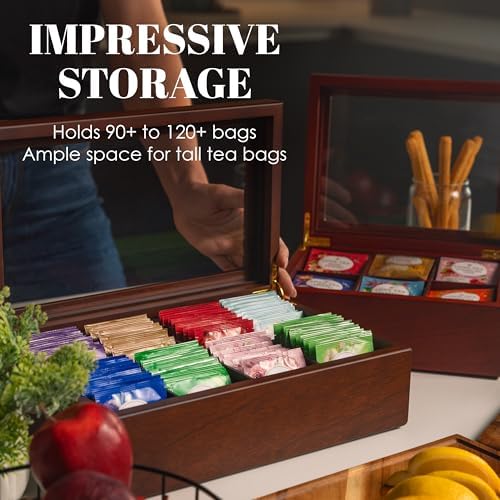 Tea Box - Luxury Wooden Tea Bag Organizer from The Apace Premier Collection - Image 6