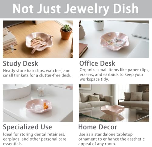 Ceramic Ring Dish, Jewelry Trinket Tray for Rings and Earrings - Image 7