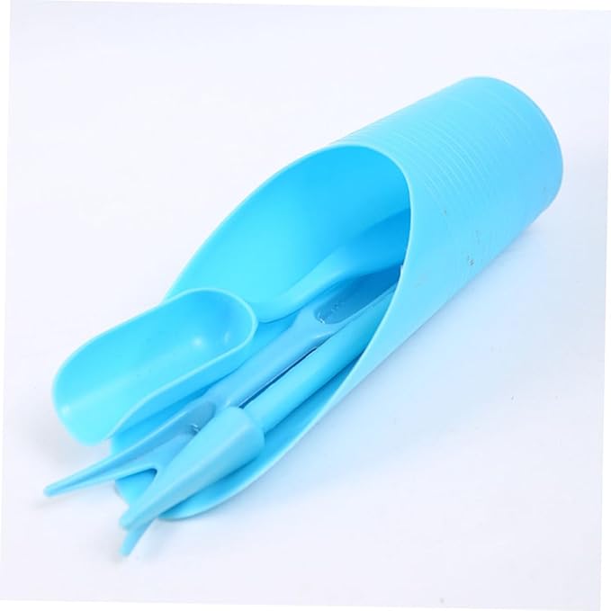 COHEALI Succulent Planting Tool Set Blue PP Succulent Hand Tool Kit for Indoor Bonsai Transplanting Gardening Accessories