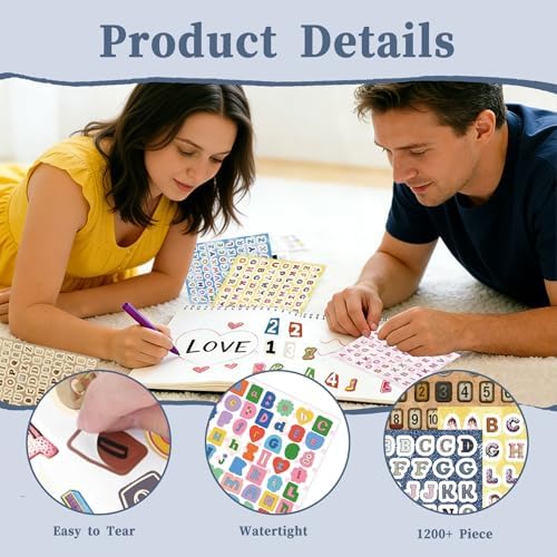 Letter Stickers Book, 40 Sheets for Scrapbooking and Journaling - Image 7