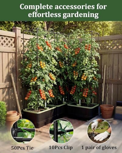 2PCS Self Watering Tomato Planter with Trellis - Image 6