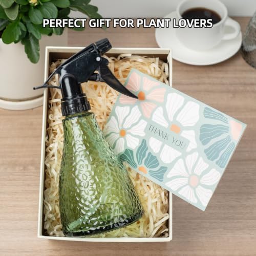 Glass Plant Mister Spray Bottle for Inside 13oz - Fine Mist, Forest Green - Image 7