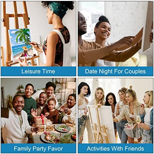 Nuberlic Summer Girls Pre Drawn Canvas for Painting for Adults 8x10 inches - Image 7