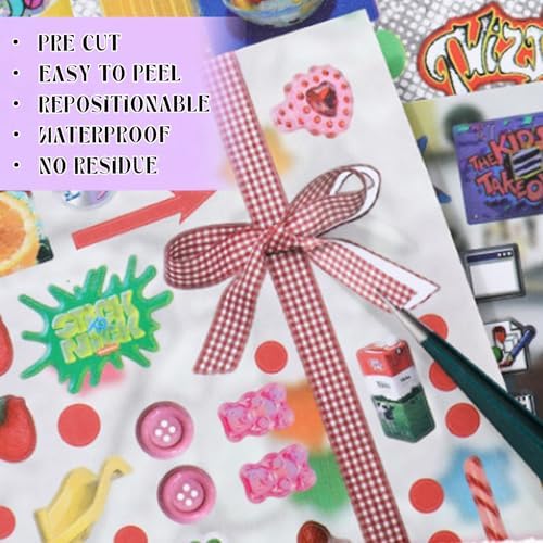 2 in 1 Sticker Book, Cyberpunk Retro Futuristic - Image 6