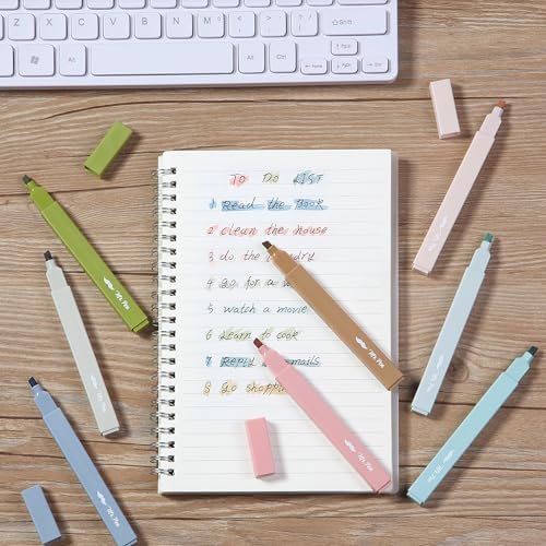Mr. Pen- Aesthetic Highlighters No Bleed, 8 Pack, Assorted Colors | Chisel Tip, Cute Highlighters Assorted Colors for Journaling, Highlighting, Underlining, Fast Dry, Back to School Supplies - Image 7