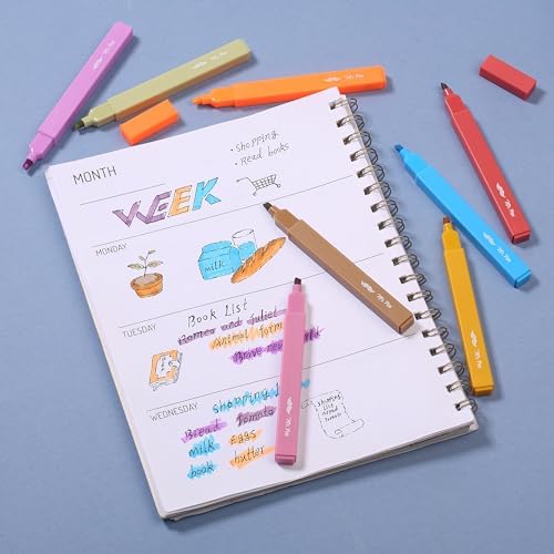 Mr. Pen- Aesthetic Highlighters No Bleed, 8 Pack, Assorted Colors | Chisel Tip, Cute Highlighters Assorted Colors for Journaling, Highlighting, Underlining, Fast Dry, Back to School Supplies - Image 7