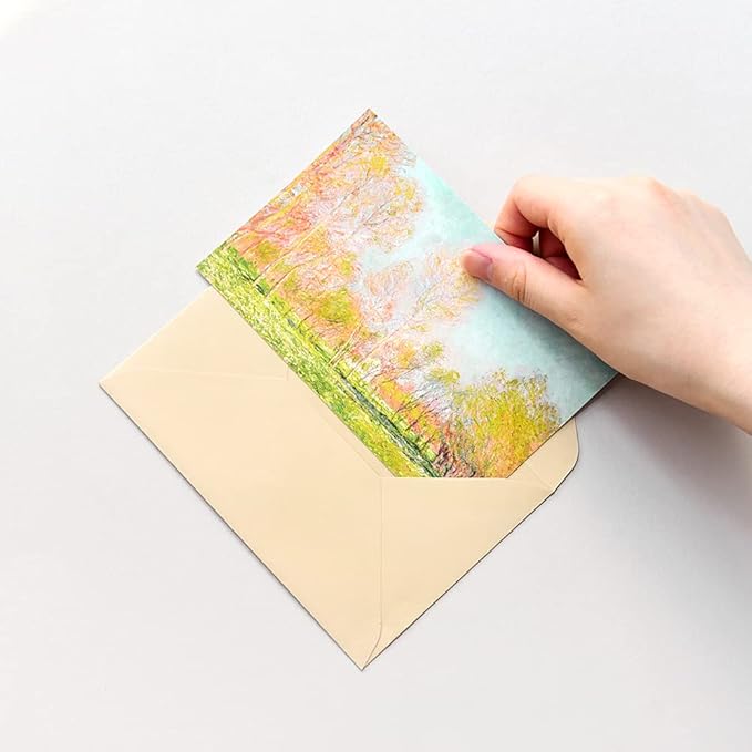 Monolike Art Gogh & Monet Single cards - mix 24 pack, Famous painting and Famous 24 Monet + Gogh Single cards
