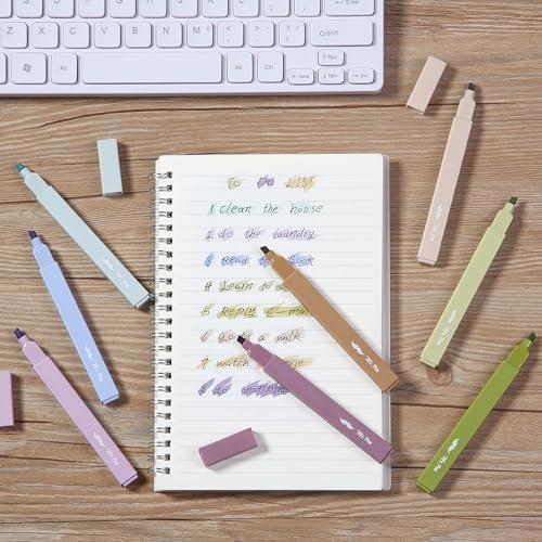 Mr. Pen- Aesthetic Highlighters No Bleed, 8 Pack, Assorted Colors | Chisel Tip, Cute Highlighters Assorted Colors for Journaling, Highlighting, Underlining, Fast Dry, Back to School Supplies - Image 7
