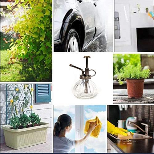 Water Spray Bottle Vintage Pumpkin Style Decorative Glass Plant Atomizer Watering Can Pot | Plant Mister with Top Pump for Indoor Potted Plants Terrariums Flowers - Image 6