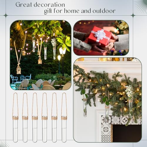 Baderke 9 Pack Clear Window Propagation Stations Plastic Window Planter with Suction Cups & Traceless Nails, Propagated Plant Holders with Bottle Brush, Hanging Vases Terrarium Gift(5") - Image 7