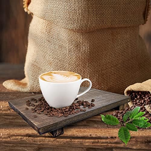 Rustic Pedestal Stand - Handmade Small Wood Tray - Soap Tray for Kitchen Sink, Bathroom (Brown, 12 x 7 x 1.5 Inch) - Image 6