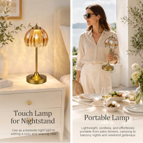 Rechargeable Cordless Table Lamp, 3 Color Temps & Stepless Dimming - Image 7