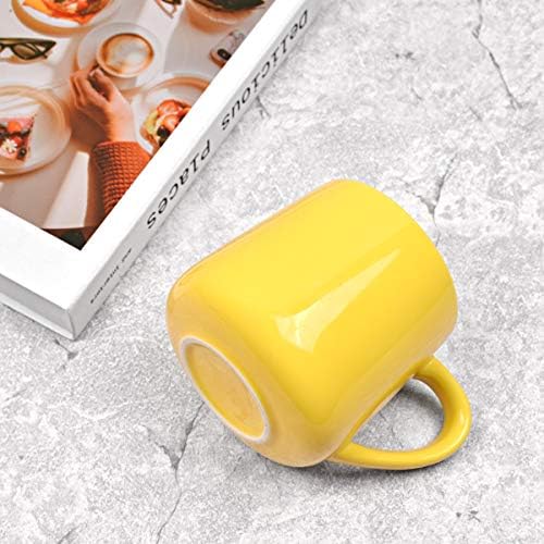 Bosmarlin Large Glossy Ceramic Coffee Mug, Yellow Tea Cup for Office and Home, 18 oz, Suitable for Dishwasher and Microwave, 1 Pack (Yellow) - Image 6