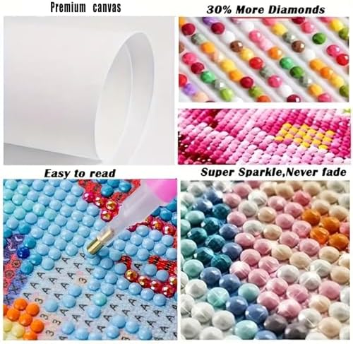 Diamond Art Painting Kits for Adults, Cow 5D Diamond Painting Dots Art Kits - Image 7