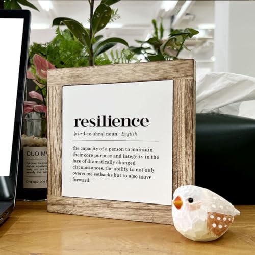 Resilience Definition Wood Block Sign - Motivational Office & Home Decor - Image 6