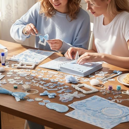 BDKMMS Scrapbooking Decoration Kit for Adults, Scrapbook Supplies & Aesthetic Journaling Accessories Set for DIY Project - Image 7