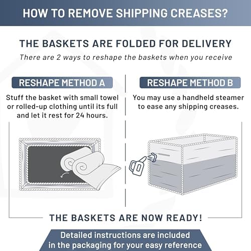 NaturalCozy 13.5”x8.5”x5.5” Storage Baskets for Shelves 3 Pack | Cotton Rope Woven Small Baskets for Organizing | Small Storage Bins for Nursery, Bathroom, Closet, Cube Shelf, Decorative, Gift - Image 6