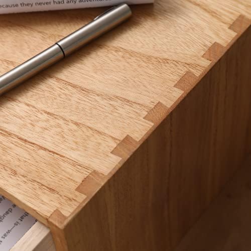 DDYURI Wooden Desk Organizer with 2 Drawers - Desktop Storage Drawers for Office Supplies File Paper Storage - Wood Chest/Small Cabinets for Jewelry Dresser Kitchen Counter (FAX2C-LT) - Image 6