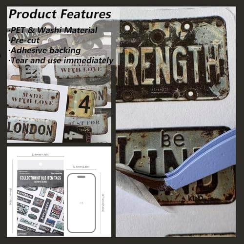 Journaling Stickers for Scrapbooking Supplies, Label Scrapbook Sticker Book - Image 6