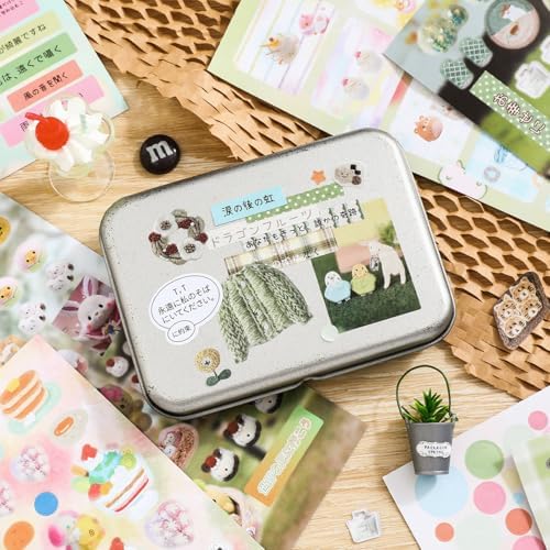 Kawaii Japanese Stickers Book for Journaling,700+ Kawaii Japanese Stickers,Scrapbook Korean Sticker for Bullet Journaling,Junk Journal,Calendar,Planner,Notebook,Phone Case(Honey Fruit Diary) - Image 7