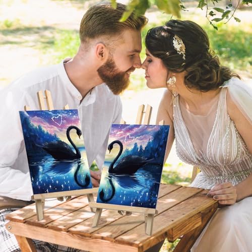 Ctosree 12 Pcs Pre Drawn Canvas for Painting,Romantic Encounter,8 x 10 Inch - Image 6