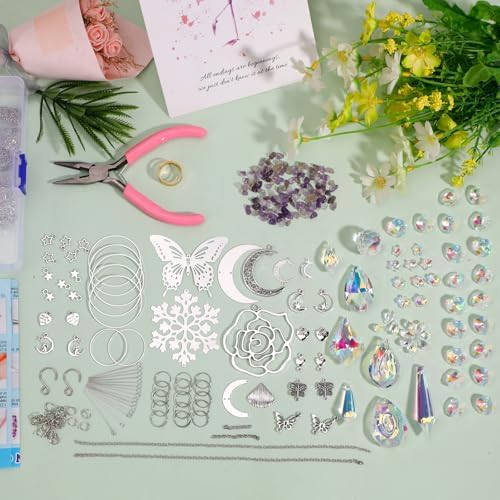 DIY Suncatchers, 400pcs Sun Catchers Supplies Kit Art and Crafts for Adults - Image 6