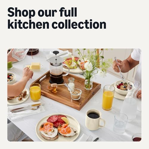 Amazon Basics Glazed Stoneware Coffee Mugs, Ceramic 4-Piece Set, 16 oz, Microwave and Dishwasher-Safe, Ivory - Image 6