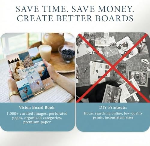 Vision Board Book – 1000+ Aesthetic Images & Bilingual Affirmations, Vision Board Supplies, Collage & Scrapbook Magazine for Manifestation, Goal Setting & Dream Board – Clip Art for Women - Image 6