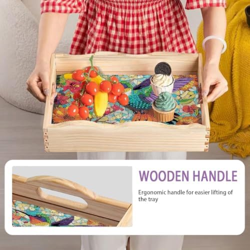 EWJRNSF Diamond Art Kits for Adults Wooden Serving Trays with Handles - Image 7
