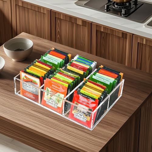 Tasybox Acrylic Tea Bag Organizer, Clear Tea Bag Holder, Drawer Organizer - Image 7