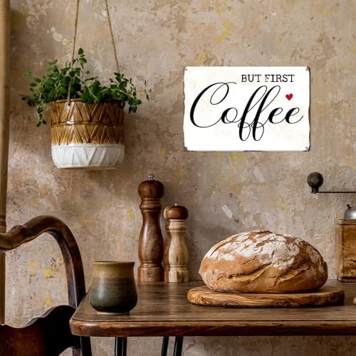 Coffee Metal Tin,But First Coffee Sign - Image 7