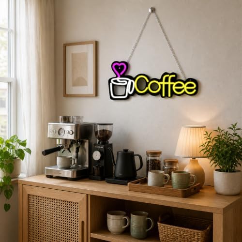Coffee Neon Sign for Business,High Brightness Dimmable 5V USB - Image 7