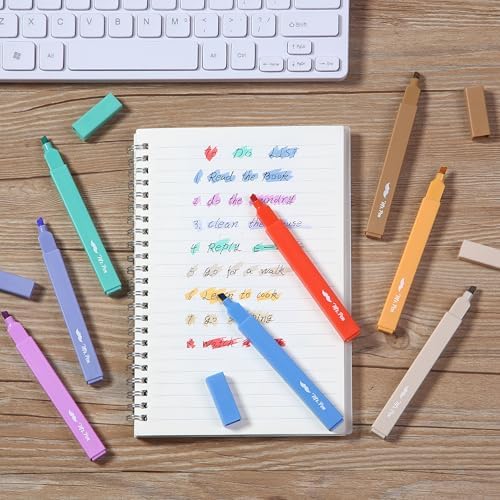 Mr. Pen- Aesthetic Highlighters No Bleed, 8 Pack, Assorted Colors | Chisel Tip, Cute Highlighters Assorted Colors for Journaling, Highlighting, Underlining, Fast Dry, Back to School Supplies - Image 7