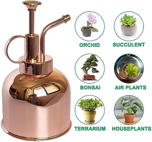 Plant Mister Spray Bottle Stainless Steel Plant Sprayer, Small Watering can Plant Spray Bottle Modern Gardening Tools for Indoor Potted Plants Watering and Spraying - Image 6