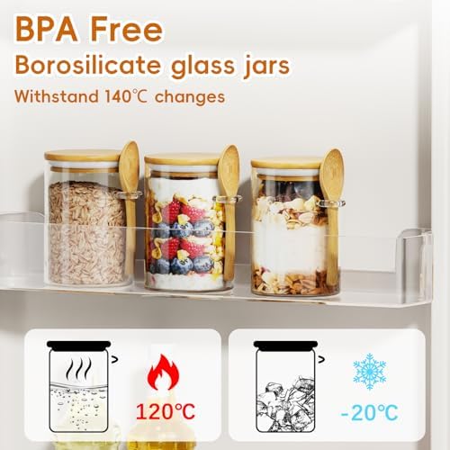 15 oz Glass Sugar Container, 1 Pack Coffee Container, Glass Jars with Lids - Image 6