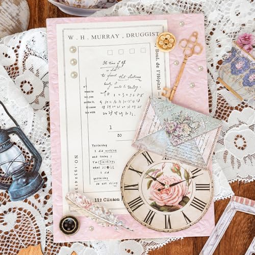 Mayplous 2-Pack Vintage Scrapbook Sticker Set – Sewing Themed Die-Cut Decal & Journal Stickers with Cord, Bowknot & Button for Junk Journals, Handicrafts & Decoupage (Michelle) - Image 6