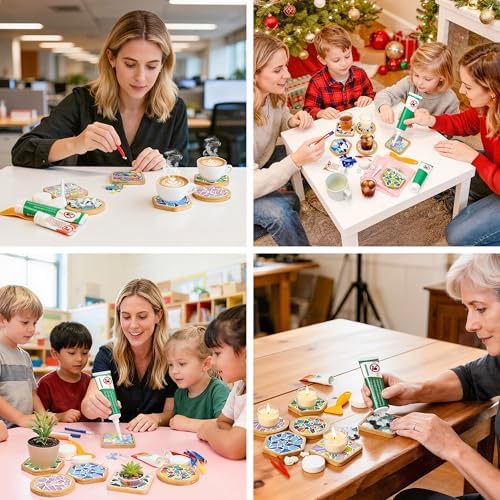 ZAIONE Coaster Crafts Kit for Adults: 6 Sets DIY Mosaic Tiles Coasters with Grout Filler for Mother's Day Drinks Bottle Coffee Mug Home Decor - Image 6