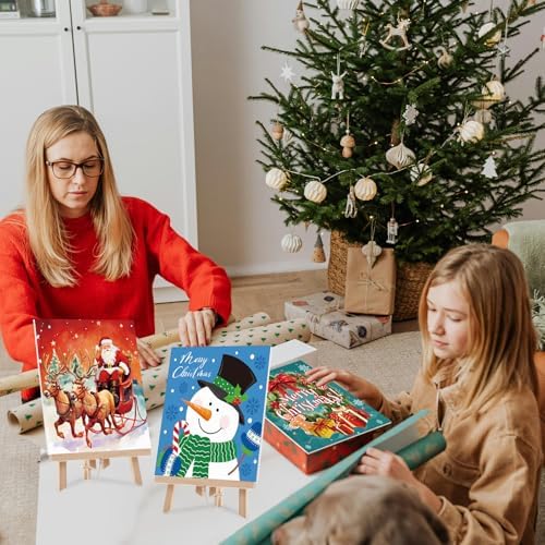 Sherr 24 Pcs Pre Drawn Canvas for Adult, Christmas, 8 x 10 Inch - Image 6