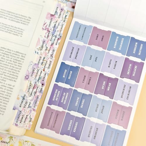 320 Pcs Bible Tabs with Christian Stickers - Laminated Large Print Book Index Tabs for Easy Navigation, Bible Study Supplies, Christian Gifts for Women - Image 6