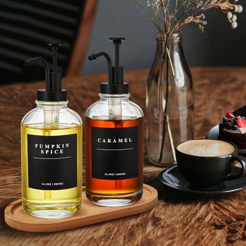 Coffee Syrup Dispenser for Coffee Bar with Black Upgraded Pump, 2 Pack - Image 7