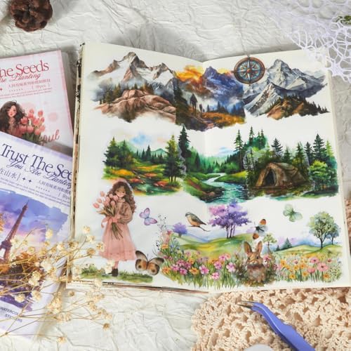 People Stickers for Junk Journal Supplies, 50 Sheets Pre-Cut Washi Sticker Book for Journaling, Scrapbooking, Bujo, Planners, Card Making, Collage, Art Crafts - Image 6