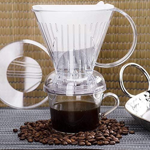 Clever Coffee Dripper | Large 18 oz | Clear | BPA-Free | 100 Filters - Image 6