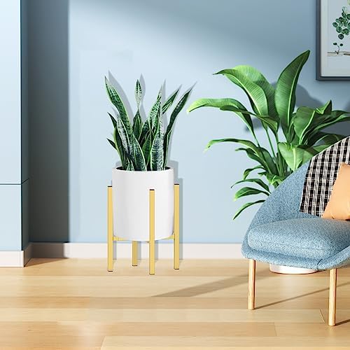 Plant Stand for 10"-16" Plant Pot Indoor Outdoor Corner, Adjustable Metal Heavy Duty for Large Pot (Golden 1 Pack) - Image 6