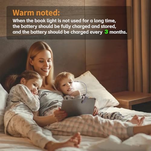 VAVOFO Rechargeable Reading Light, Clip on Book Light for Reading in Bed - Image 7