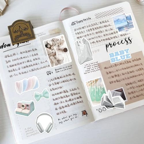 400PCS Aesthetic Journaling Stickers Pack for Adults – Cute Animal, Retro Object & Pastel Deco Stickers for Bullet Journal, Scrapbook, Planner, Vision Board, DIY Crafts, Memory Keeping - Image 7