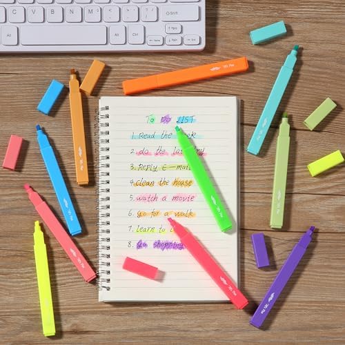Mr. Pen- Aesthetic Highlighters No Bleed, 10 Pack, Assorted Colors | Chisel Tip, Cute Highlighters Assorted Colors for Journaling, Highlighting, Underlining, Fast Dry, Back to School Supplies - Image 7