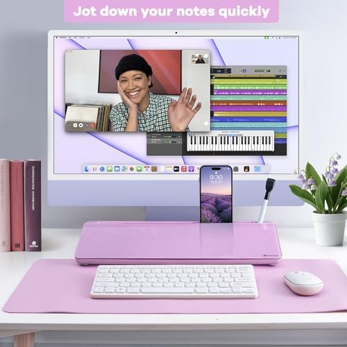 Varhomax Glass Desk Whiteboard with Storage - Image 7